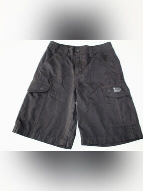 Matix Black Cargo Shorts with Side Pockets Size 8